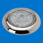 4" LED Puck Light - Stainless - Without Switch - Natural White - 10-30V