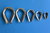 4 x 10mm Wire Rope Thimbles - Stainless 304 - Marine Grade