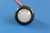 LED 3/4" (19mm) Mini Round Courtesy Light - Black finish - 1 x SMD2835 Blue LED - 12V