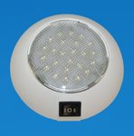 LED 4" LED Surface Mount Light - White Surround - White/Red Combination LEDs - 12V