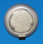 LED 4.5" Surface Mount Accent Light - Silver Plastic - Cool White - 12V