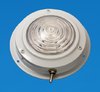LED 4.5" Interior Dome Light - White Aluminium - Cool White LEDs - 12V