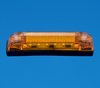 LED 4" Strip Light - Waterproof - Amber Lens - Amber LEDs - 12V