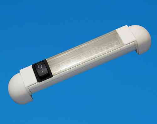 LED 6" Rail Light - White Surround - Cool White LEDs - 24V