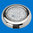4" LED Puck Light - Stainless - With Switch - Cool White - 12-24V