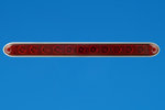 16" Slim-Line LED Indicator Bar With Reflex Lens - Red LEDs - and Chrome Trim Bezel - 12V