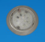 LED "Bright Slim" Ceiling Light 132mm (5.25") - Stainless - Warm White LEDs - 12V