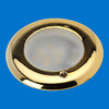 LED Recessed Mount - Brass Plated Plastic - Toggle Switch - Warm White LEDs - 12V