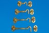 Door Hook - Polished Brass - 57.1mm