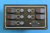 Waterproof Switch Panel - 5 switch + 1 USB port - Black -12V