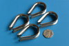 4 x 8mm Wire Rope Thimbles - Stainless 304 - Marine Grade