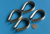 4 x 12mm Wire Rope Thimbles - Stainless 304 - Marine Grade