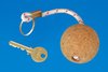 Single Cork Float Key Chain