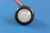 LED 3/4" (19mm) Mini Round Courtesy Light - Black finish - 1 x SMD2835 White LED - 12V
