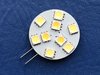 G4 - 9 LED bulb - side pin - warm white/cool white colour switching LEDs - 10-30V