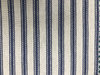 10M Mattress Ticking Fabric - Blue and Cream Stripe - 215cm wide - Crib 5 - 100% Cotton