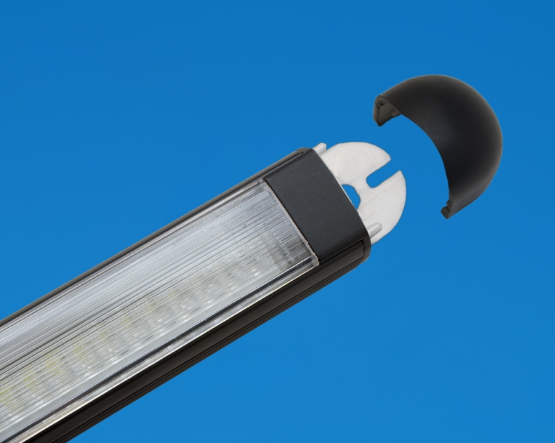 led 6" rail light black surround warm white leds 24v (copy)