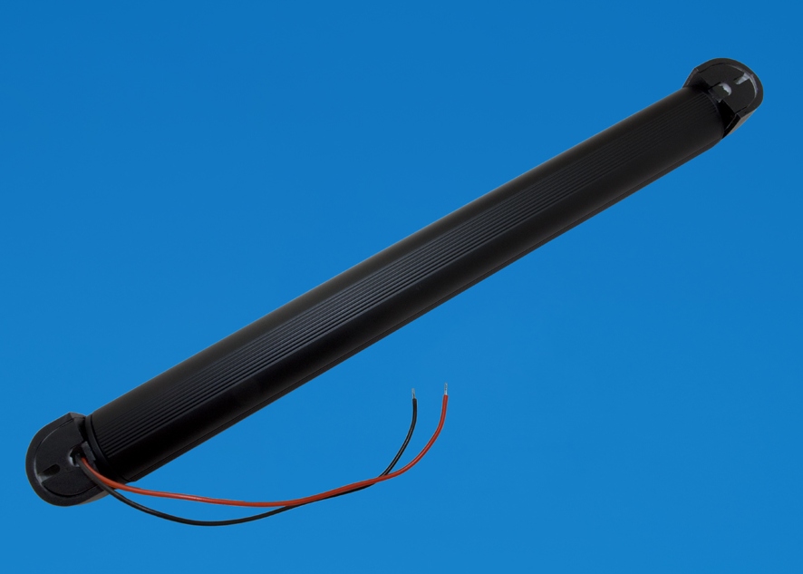 led 6" rail light black surround warm white leds 24v (copy)