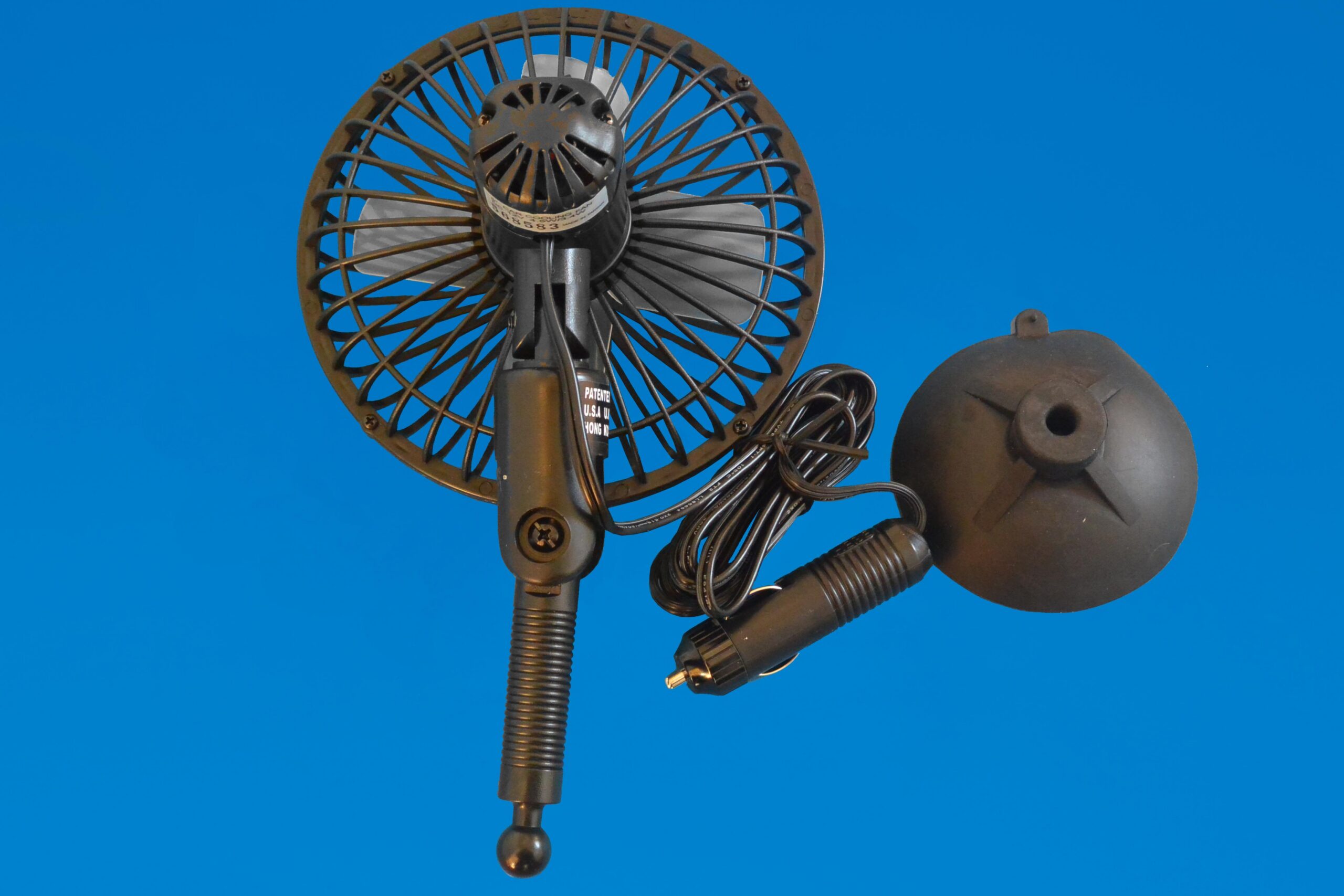 Cooling Fan - Cigarette Lighter Plug - Suction fixing - 12V - Image 3