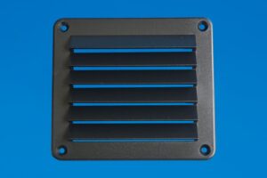 ABS Louvre Vent - UV Stabilised - 139.7mm x 123.8mm - Black