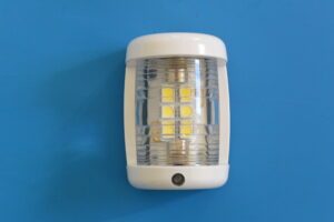 LED Mini Navigation Light - IP65 - White Masthead - White Surround - 12V