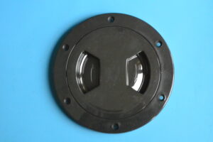 6" (162mm) Inspection/Plastic Deck Plate - Waterproof - Black