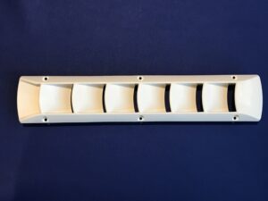 ABS Louvre Vent - UV Stabilised - 6 Louvres - 454mm x 88.9mm - White