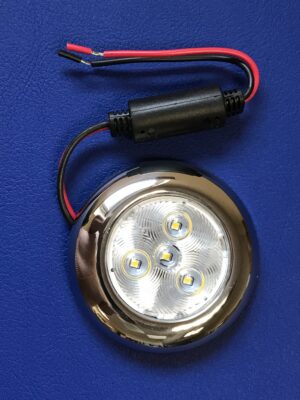 LED 3" Puck Light - Stainless - Unswitched - Neutral White LEDs - 10-30V