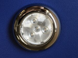 LED 3" Puck Light - Stainless - Unswitched - Red LEDs - 12V