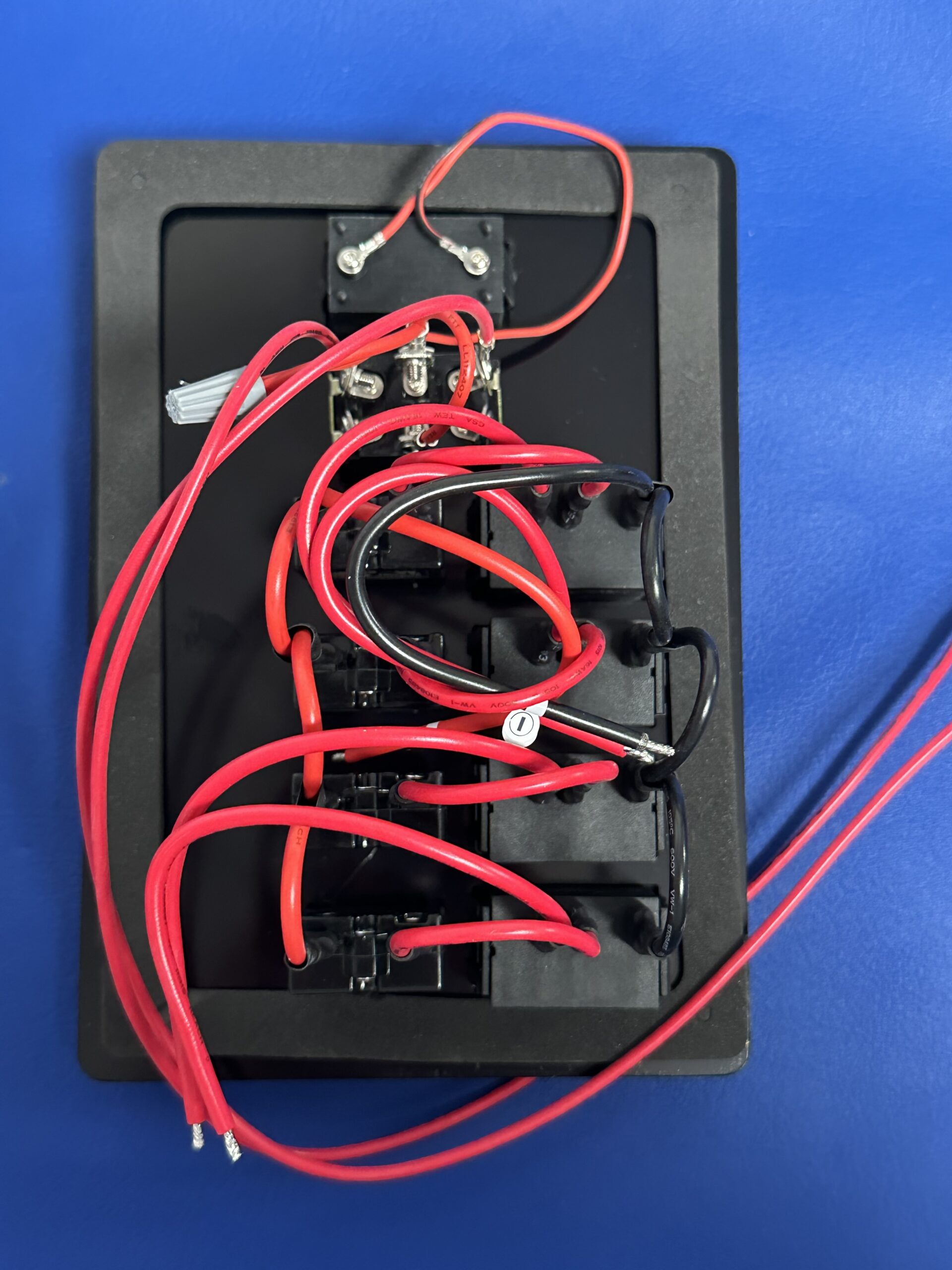 Switch Panel - 4 Gang with Digital Volt-meter - Waterproof - 12VDC - Image 2