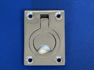 Lift Handle - Highly Polished 316 Stainless Steel - Without Spring - 62mm x 44mm