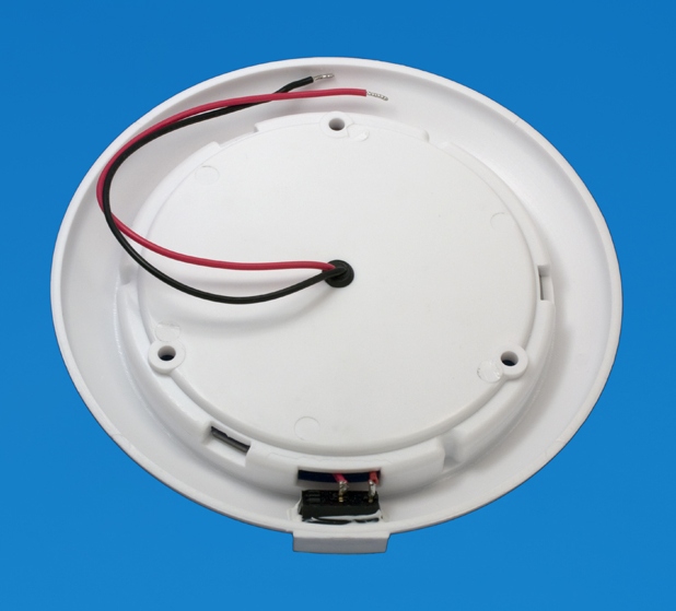 LED Dome light - White Plastic - 5.5" - Neutral White LEDs - 12V - Image 3