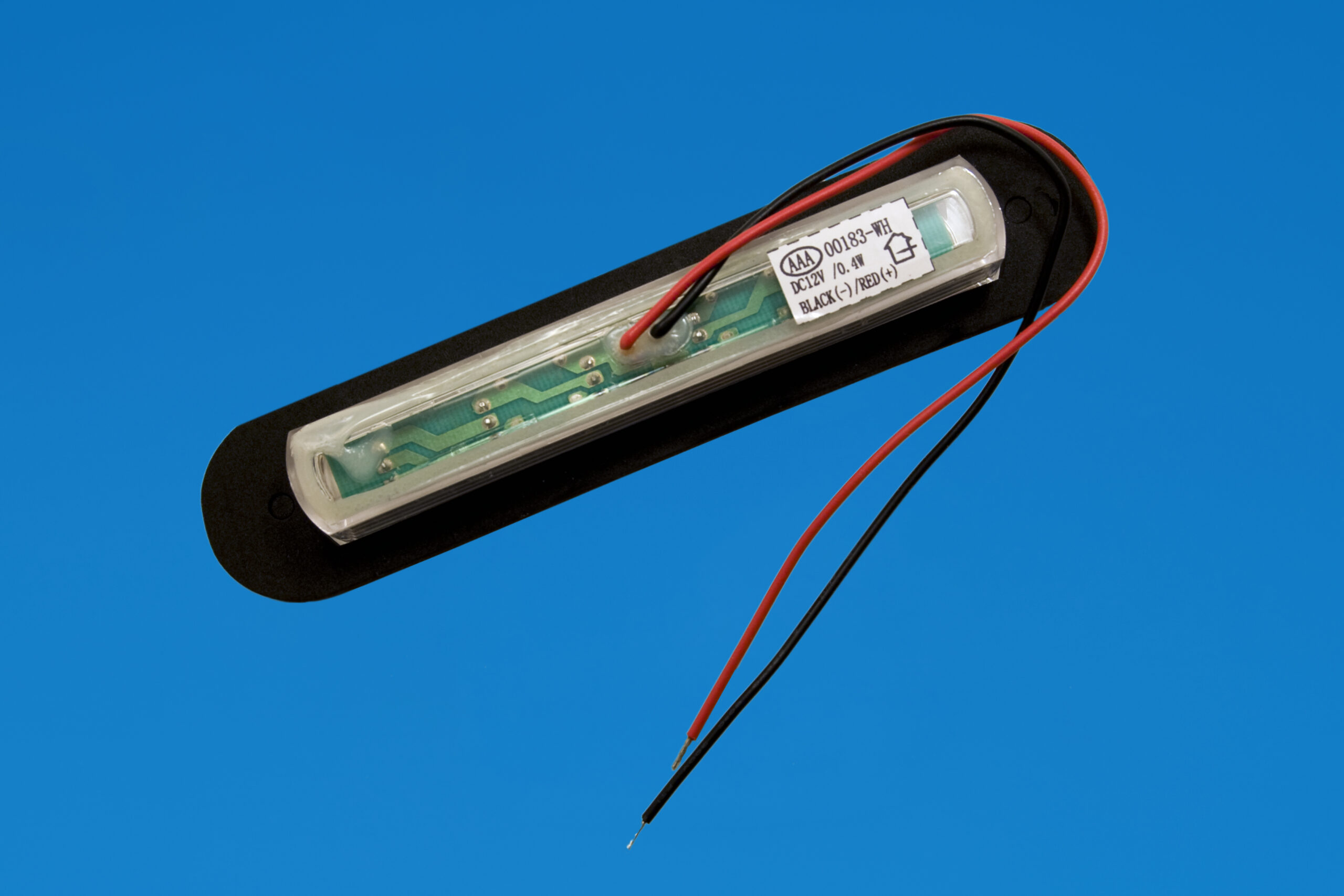 LED 5.5"/140mm Flush Mount Strip Light - Stainless Surround - Natural White LEDs - 12VDC - Image 3