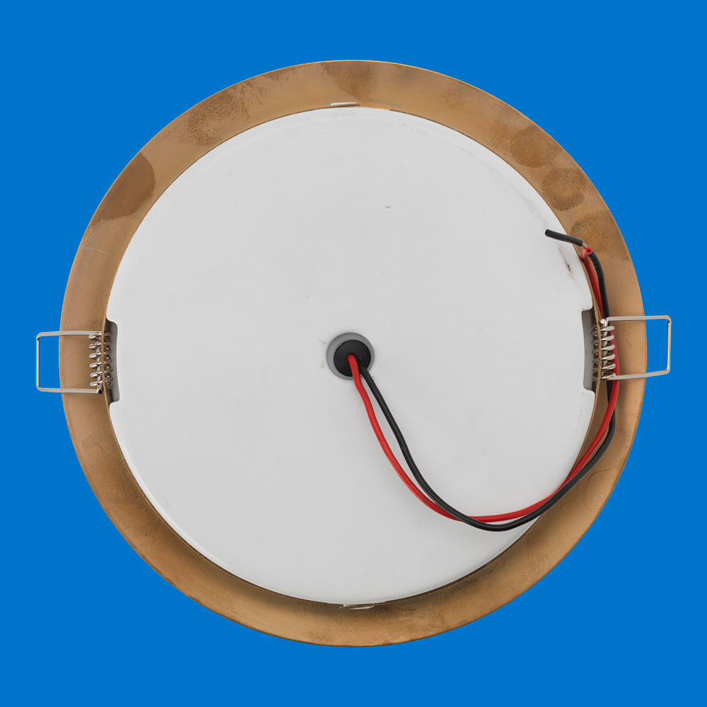 LED 6" Down Light - TIN Brass - Warm White LEDs - 12V - Image 3