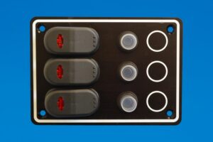 Switch Panel - 3 Gang - Waterproof - 12VDC
