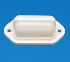 LED Companion Way Courtesy Light - 2.6" x 1.3" - White Surround - Amber LEDs - 12V