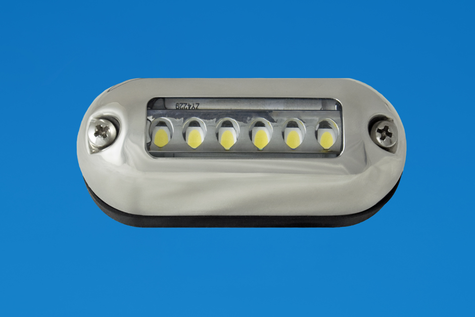 LED Oval Waterproof - 316 Stainless - White LEDs - 12V