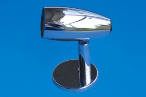 LED Mini Cone Reading Light - Chrome Plated Brass - Warm White - 10-30VDC