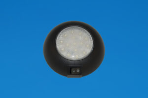 LED 4" LED Surface Mount Light - Black Surround - Cool White LEDs - 12V