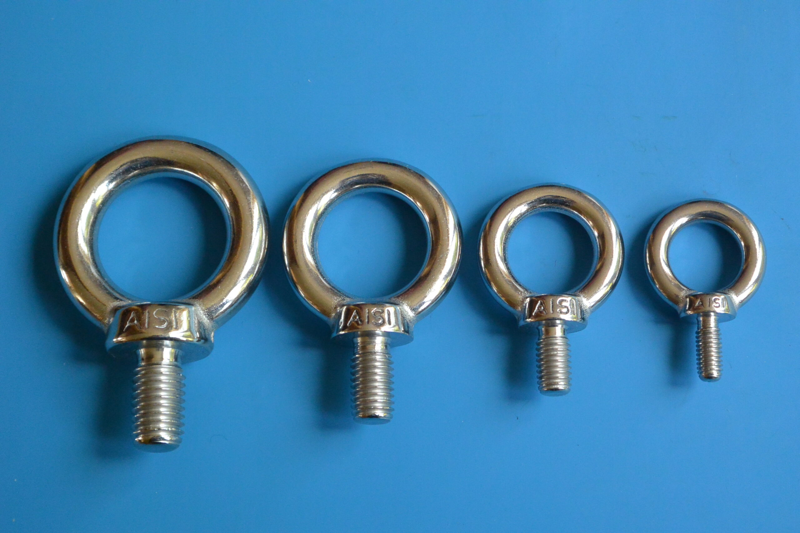 Lifting Eye Bolt x 4 - M8 - 8mm - AISI Stainless 316 - Image 2