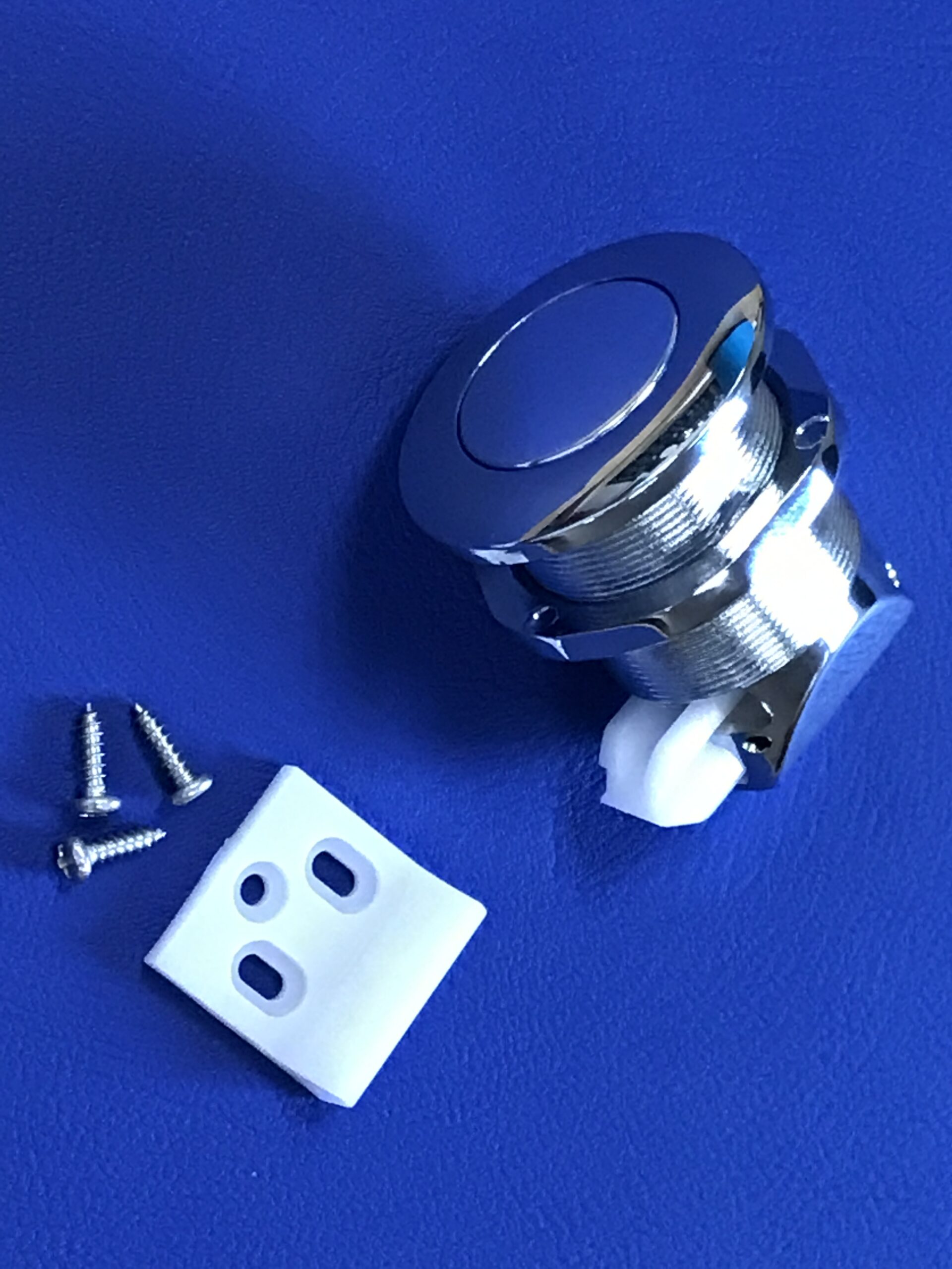Door Latch Push Button - Zinc Alloy 38mm