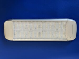 LED Slab Light - Silver Surround - Switched - 30cm - Cool White LEDs - 12VDC