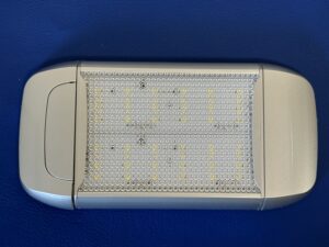 LED Slab Light - Silver Surround - Switched - 20cm - Cool White LEDs - 12VDC