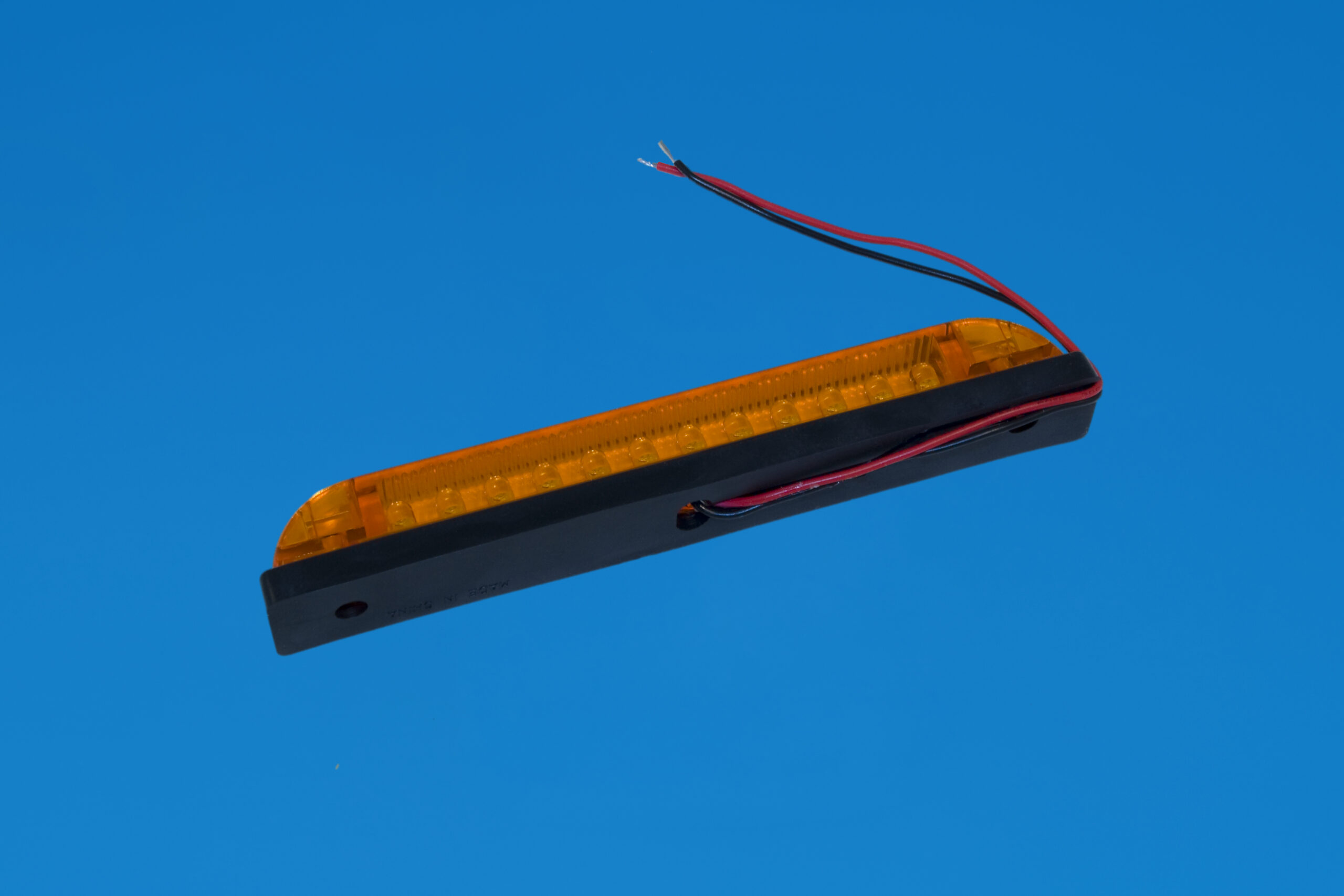 LED 6" Strip Light - Waterproof - Amber Lens - Amber LEDs - 12V - Image 3