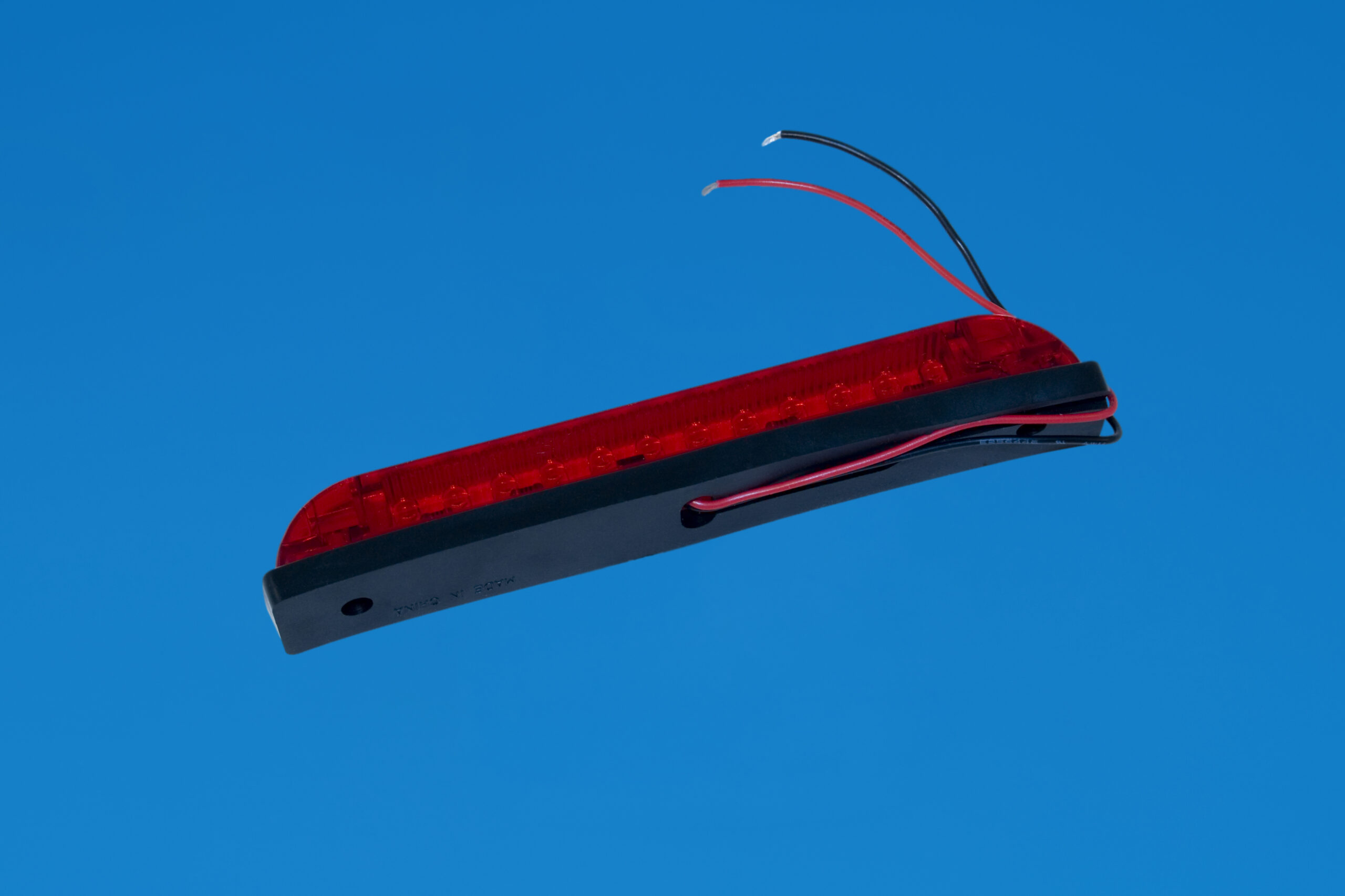 LED 6" Strip Light - Waterproof - Red Lens - Red LEDs - 12V - Image 3