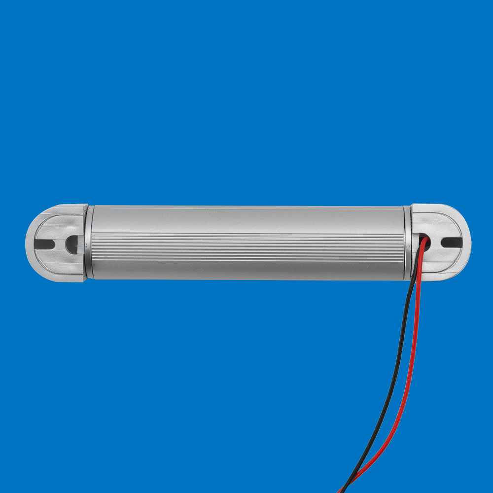 LED 6" Rail Light - Silver Surround - Cool White LEDs - 12V - Image 4