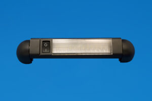 LED 6" Rail Light - Black Surround - Cool White LEDs - 12V