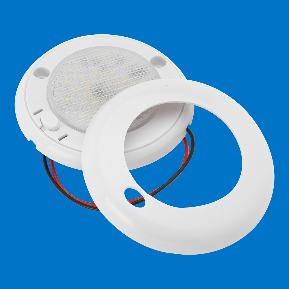 LED Slim Down Light - Switched - White Surround - Blue/Neutral White LEDs - 12VDC - Image 4