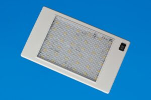 LED Slimlite Cabin Light - White Surround - Blue/Cool White LEDs - Dimmable - 12VDC