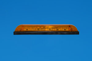 LED 6" Strip Light - Waterproof - Amber Lens - Amber LEDs - 12V